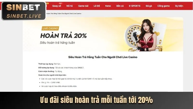 Thưởng nạp tiền và hoàn trả hàng ngày